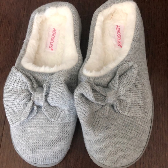 aerosoles slippers with bow